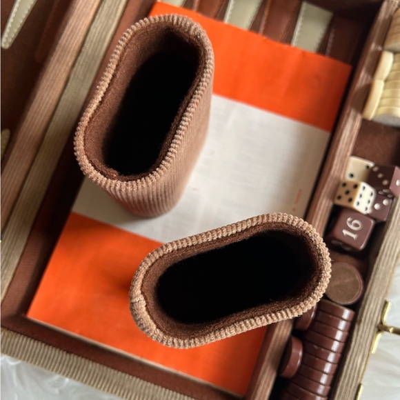 Vintage SKOR-MOR Backgammon Set – 1970s Travel Game with Case, Dice, Cups MCM - Picture 9 of 11